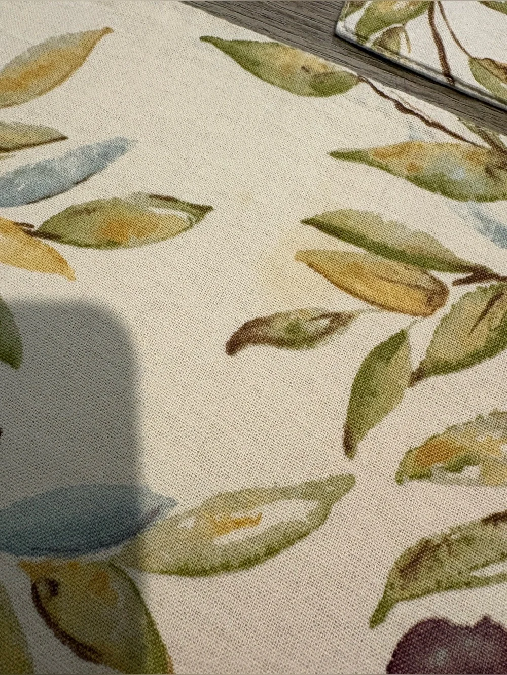 Pottery Barn Olive Branch 14x20 Cloth Placemats Set of 5 RARE & Hard to Find